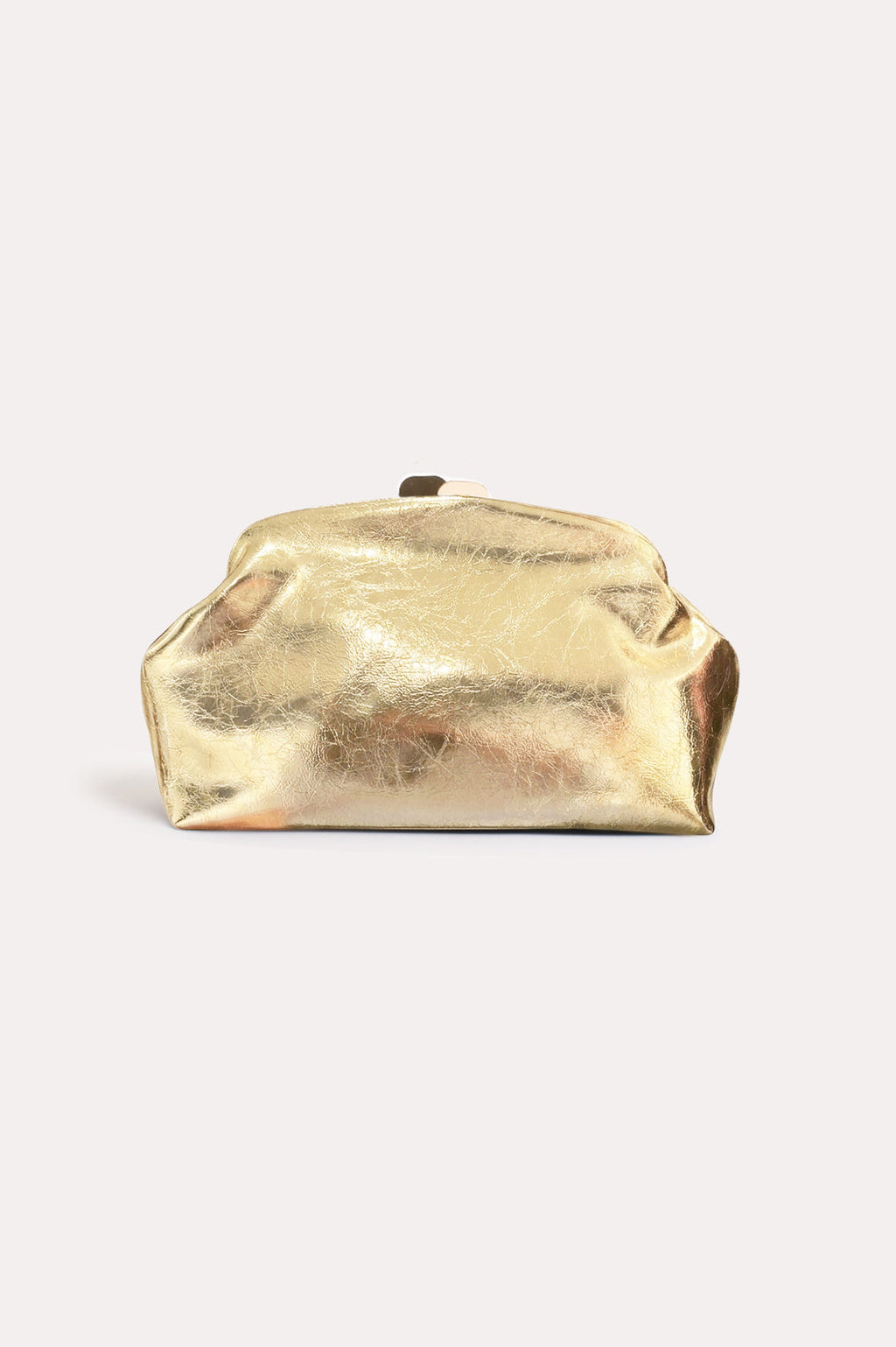 Sienna Clutch - Metallic Gold