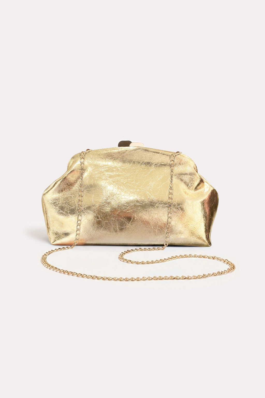 Sienna Clutch - Metallic Gold