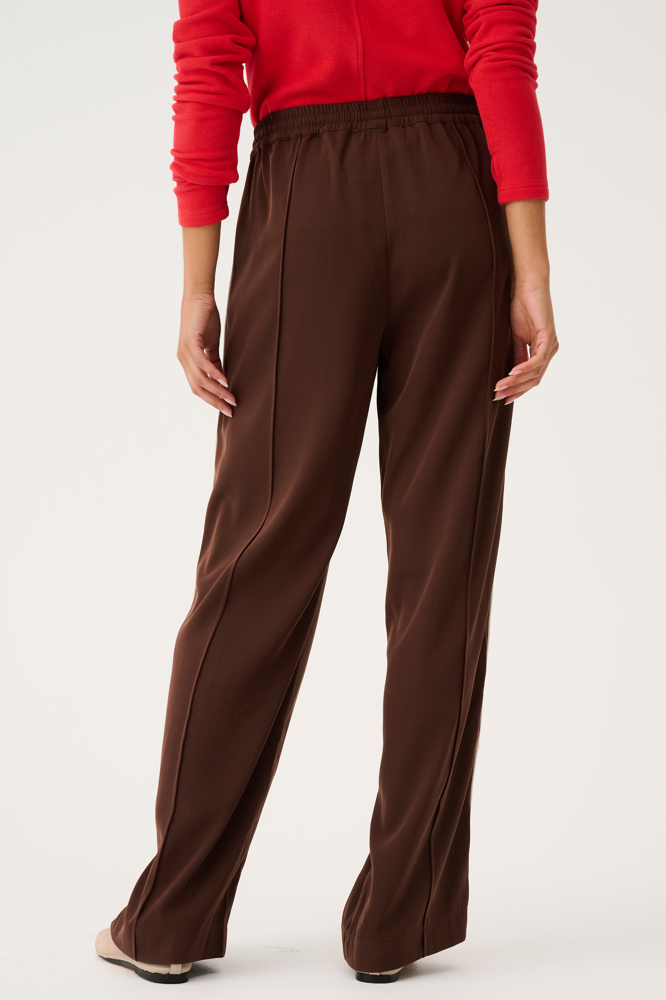 Dusty Pant - Truffle/Red